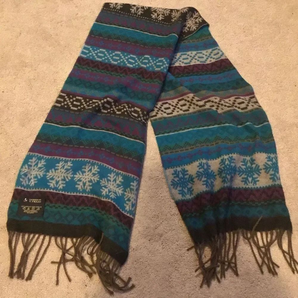 V. Fraas Teal, Blue, Purple Scarf